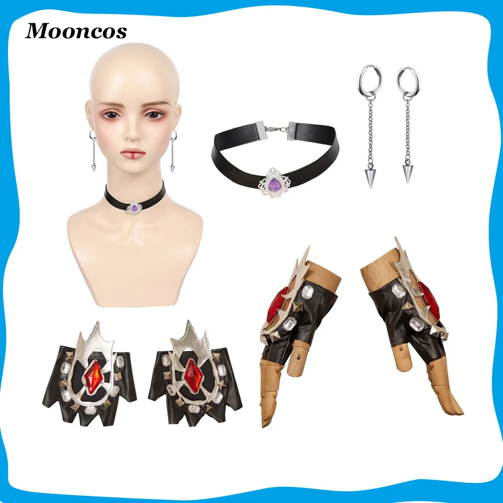 

Mira Kpop Demon Hunter Cosplay Costume Accessories Necklace Earrings Gloves Set Disguise for Women Adult Halloween Carnival Prop