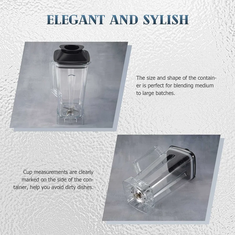 Spare Jug For Blender Replacement Part Transparent 2L Capacity Blender Spare Compatible For SILVER CREST Blender