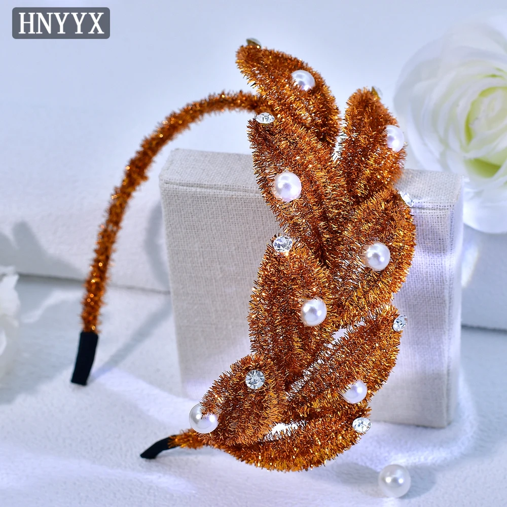 

HNYYX Autumn Atmosphere Hair Accessories Vintage Luxury Headband Gentle Elegant Girl Headdress Guest Wedding Headpiece A371