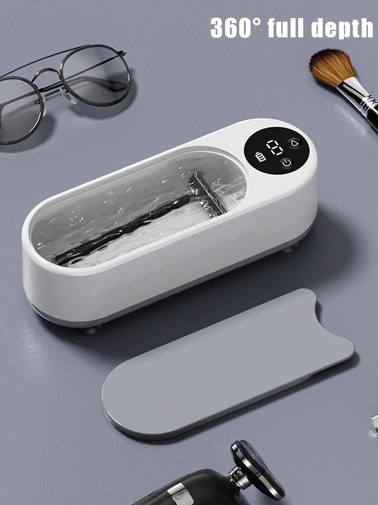 

Ультразвуковая портативная машинка для чистки кистей для макияжа, очков и брекетов, USB-перезаряжаемая, для очков, брекетов и часов