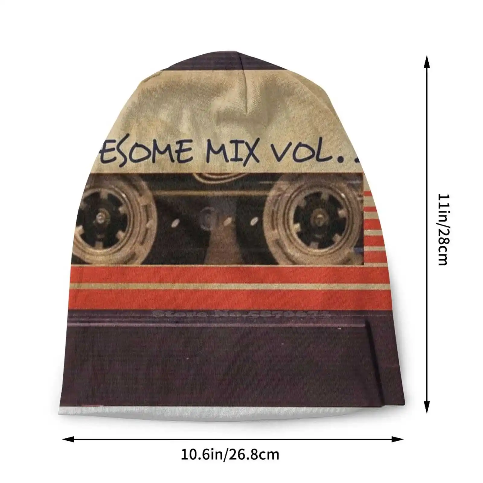 Awesome Mix Vol 1 Knitted Hat Warm Beanie Outdoor Caps Awesome Mix Vol 1 Logo Special Spectaculer image 2
