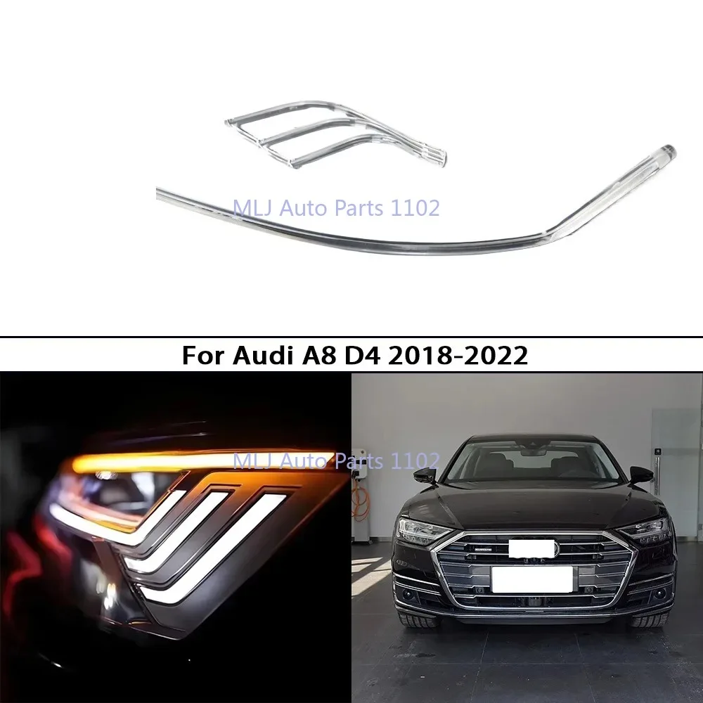 

For Audi A8 D4 4N 2018-2022 high-end headlight light guide, headlight daytime running light, car light guide strip