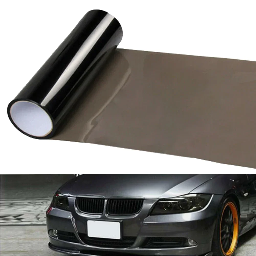 30x60cm Glossy Headlight Taillight Fog Light Windshield Tint Film Light Black Direct Replacement Car Accessories