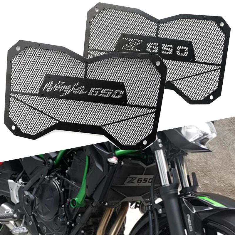 

For Kawasaki Ninja 650 Z650 Z 650 2017-2023 2024 2025 Ninja650 Motorcycle Radiator Grille Guard Cover Protection Water Cooler