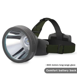 Powerful CREE XM-L2 10W LED Frontal Headlamp Hunting Camping Flashlight 1000 Meter Rechargeable Headlight Torch Built-In Battery