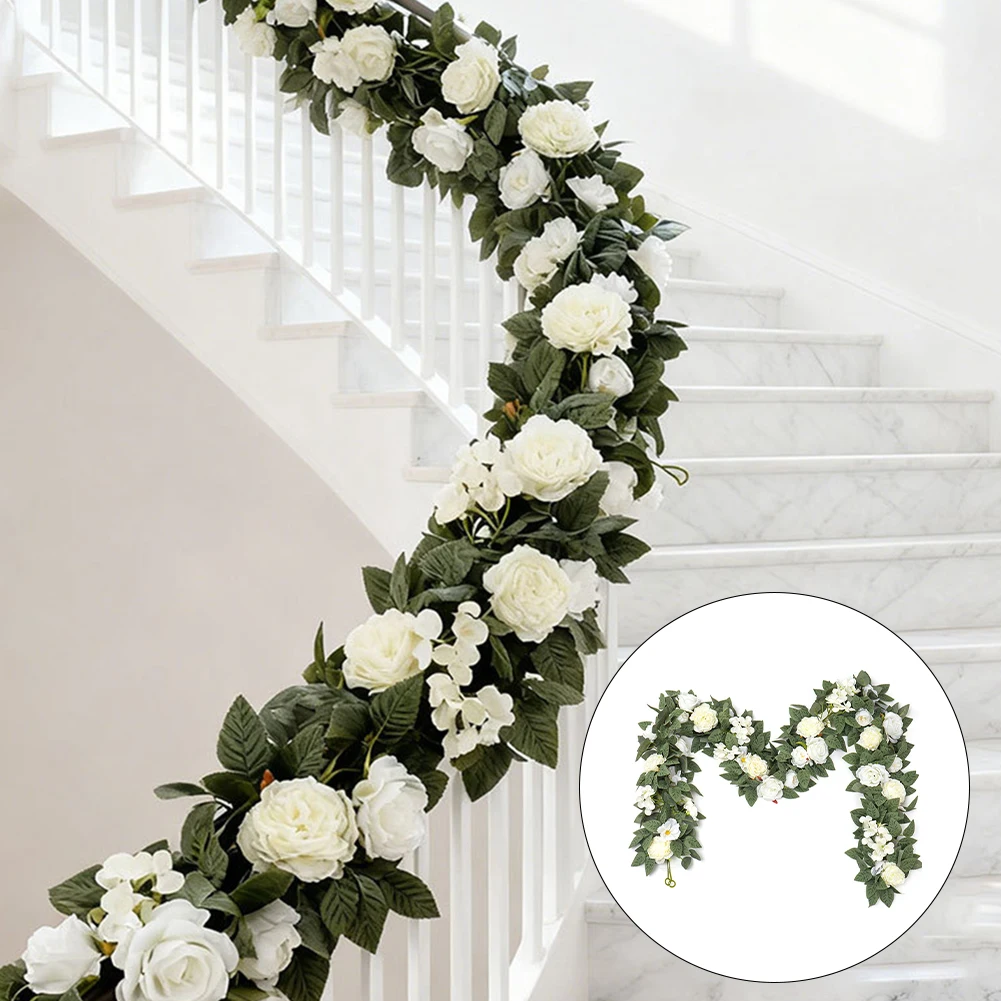 Artificial Vine Archway 170cm 100cm Green White Pink Flower Garland For Wedding Party Outdoor Garden Decor Entrance