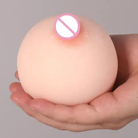 Silicone Artificial Breasts Men's Masturbation Sex Toys Realistic Soft Chest Vagina for Adult Man Sexy Boobs Pocket Pussy 18+