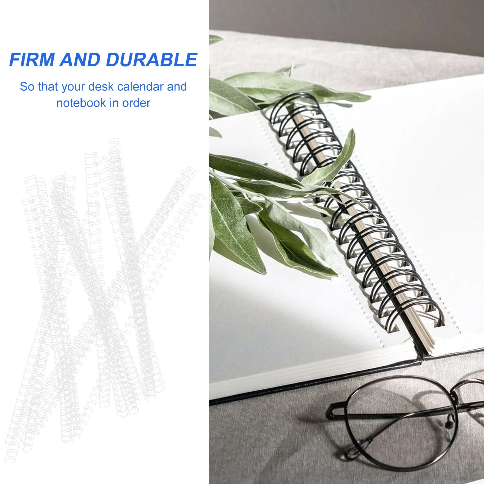100pcs Metal Binder Rings 34-Holes Double-Loop Loose Leaf Binder Ring For Diy Notebook Scrapbook Photo Album Book Clips
