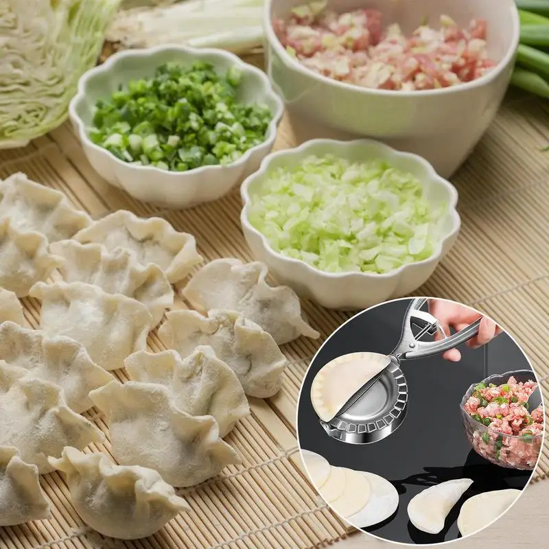 DIY Dumpling Mould Stainless Steel Ravioli Making Mold Dumpling Wrapper Tool Reusable Kitchen Cooking Baking Tools for Dumpling