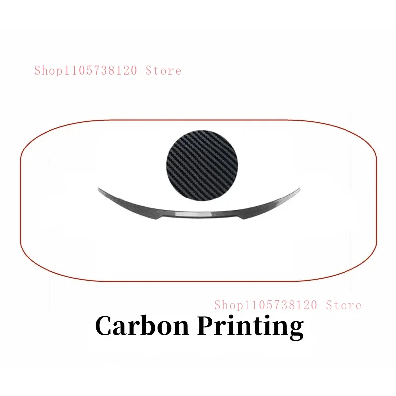 Factory Hot Selling High Quality Universal Rear Trunk Lip Spoiler Wings S Plastic Glossy Black Carbon Look SUV Coupe Sport Styli