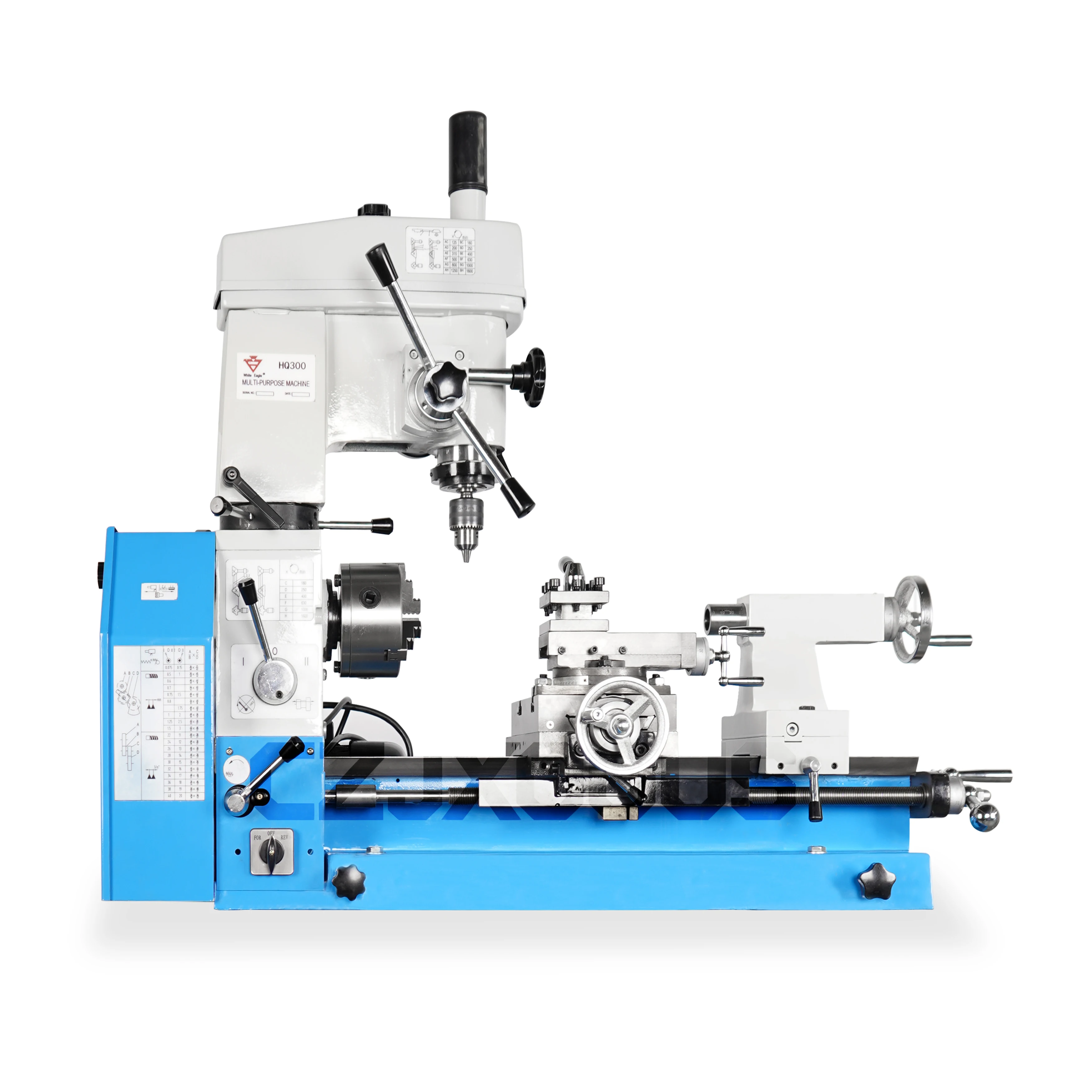 

HQ300 Многофункциональный сверлильный и фрезерный станок, встроенный домашний токарный станок, дрель, станок по металлу