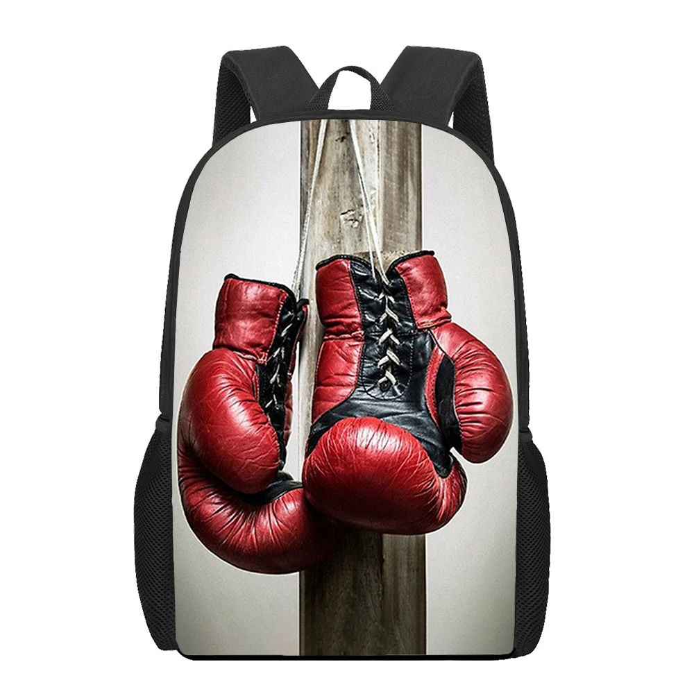 Boxing Gloves Style 3D Print School Bag Set for Teenager Girls Primary Kids Backpack Book Bags Children Bookbag Satchel Mochila