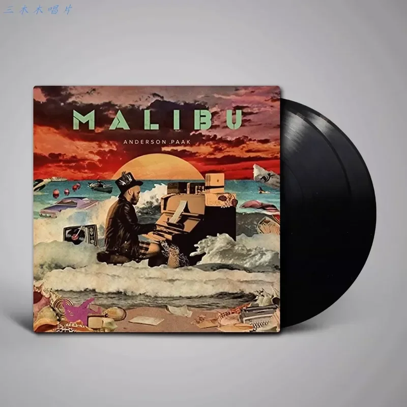 

Anderson. Paak Malibu Vinyl 2LP Painting Glue 10th Anniversary Edition Color Glue for Vinyl Records