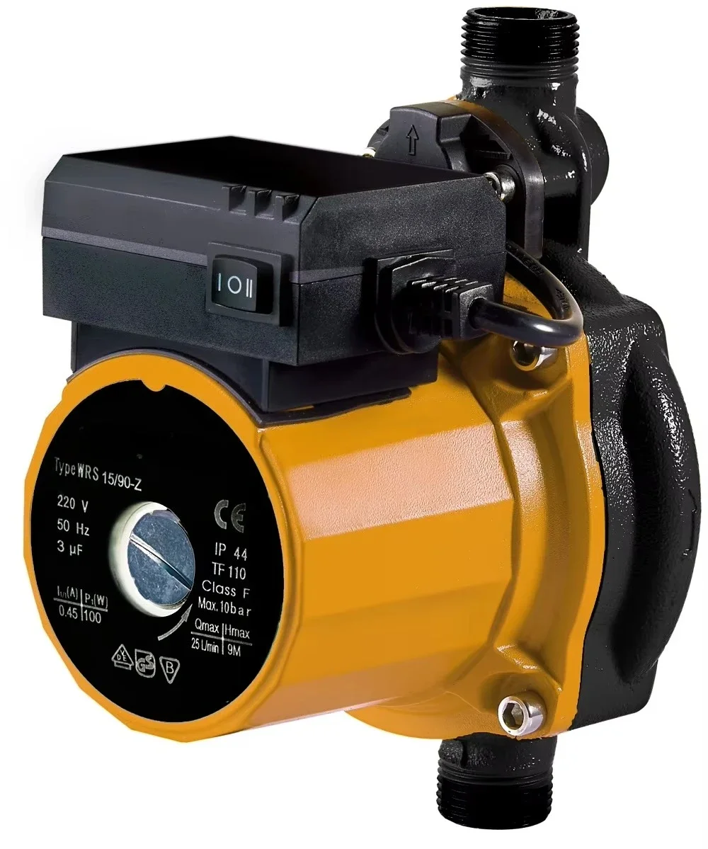 WATERPRO 220v 110v 248w Inline Brass Boosting Mini Circulation Water Pump for Bathroom Kitchen