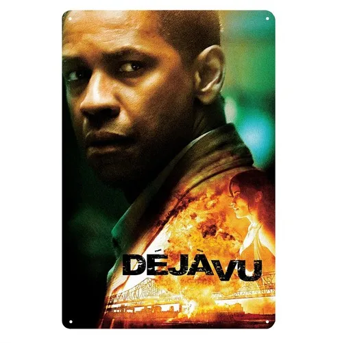 Dejavu Denzel Washington - Póster de metal de la película, cartel de metal de 20x30 cm - Aluminio