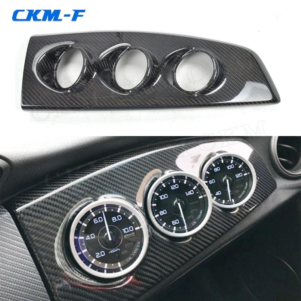 Carbon Fiber Inner Instrument Decoration Panel Car Sticker Trim Cover Body Kit Accessories For Toyota BRZ FT86 GT86 FRS LHD