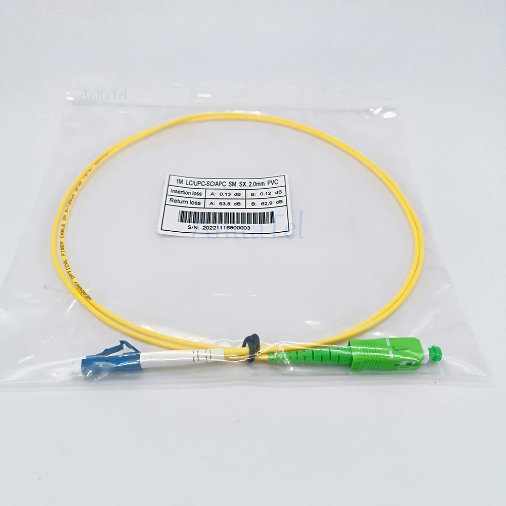 20PCS SC/APC-LC/UPC Patch Cord 1M/2M/3M/5M Simplex Fiber Optic Jumper Cable 2.0Mm Or 3.0mm