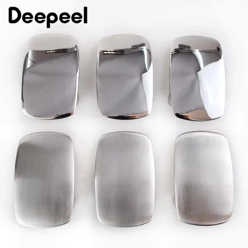 

1Pc 39mm Deepeel Metal Belt Buckles Stainless Steel Brushed Smooth Buckle for Men's Waistband Jeans DIY Leather Craft Accessory