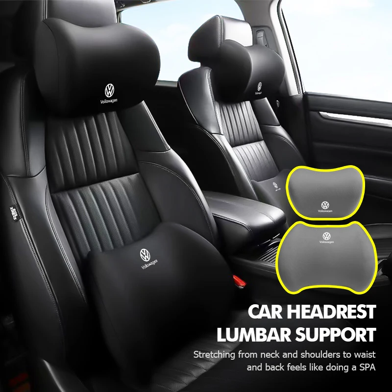

Hub Caps For Volkswagen VW Car Memory Cotton Headrest Waist Support Breathable Back Cushion Polo Jetta Sagitar Magotan Passat B5