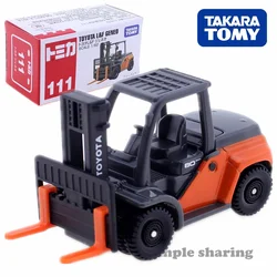 Takara Tomy Tomica #111 Toyota L&F Geneo Forklift Scale 1/62 Car Hot Pop Kids Toys Motor Vehicle Diecast Metal Model