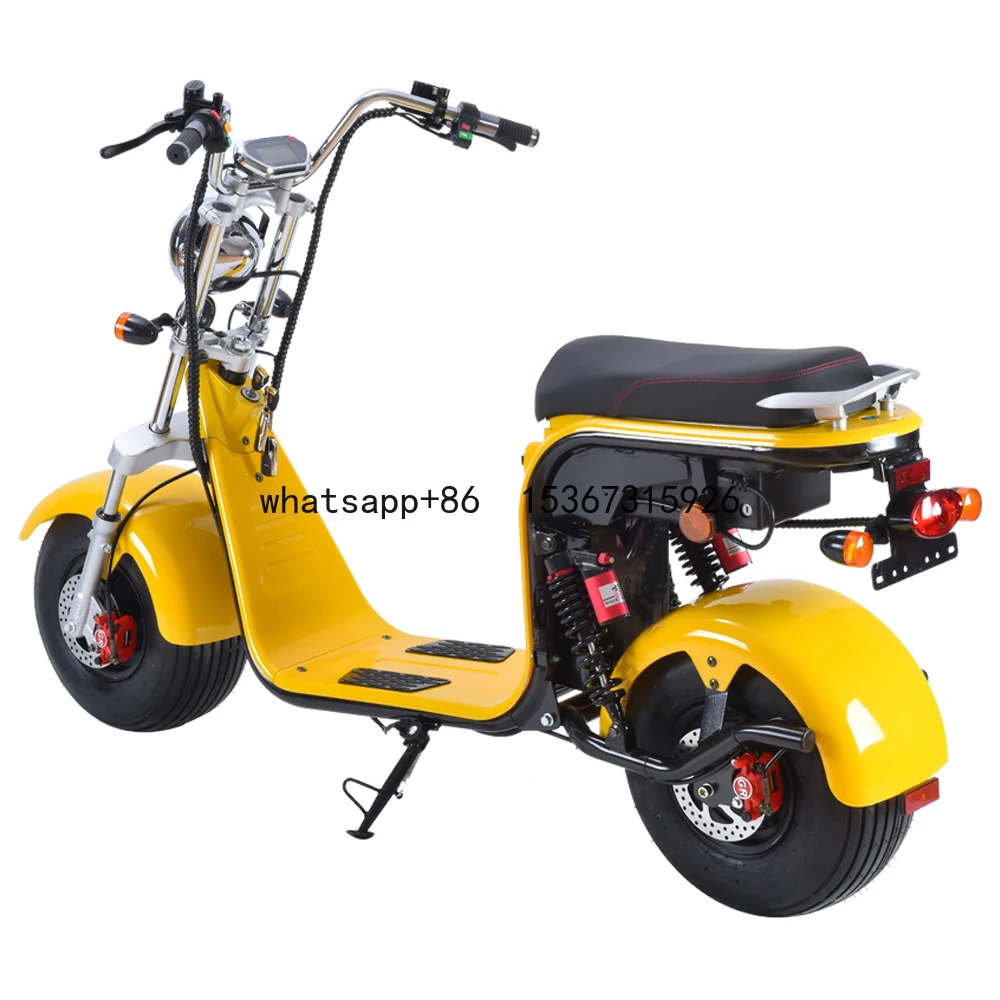 Free Shipping Fast Delivery to Bulgaria Adult Scooter Electric Motor Moped Shop EEC Big Wheel Removeable Battery 1500W 20Ah