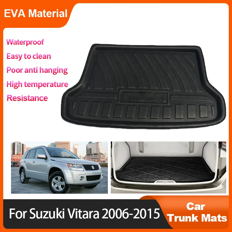 

Car Rear Trunk Mat For Suzuki Grand Vitara Escudo Nomade 2006-2015 2008 2007 5 Doors Waterproof Protective Storage Pad Carpet