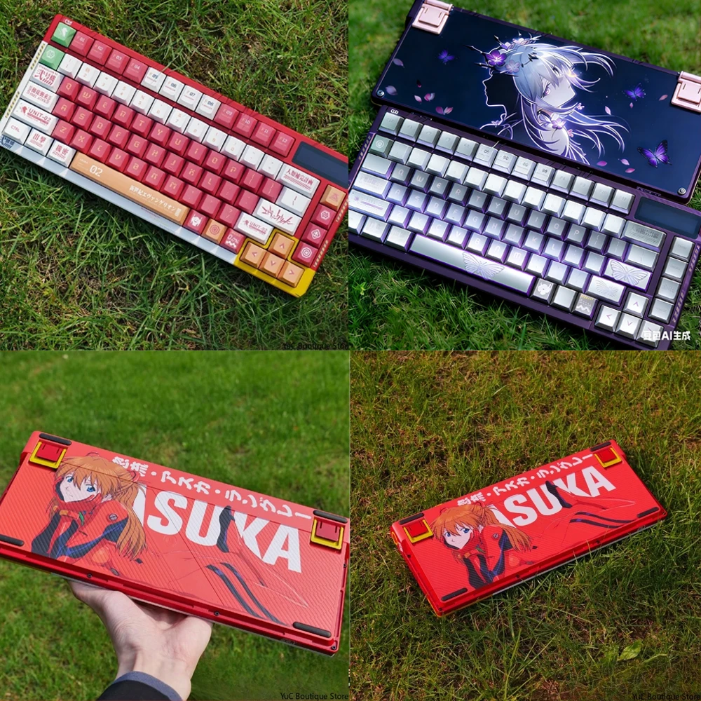 

NEW ROG Night Demon75 No. 2 Machine EVA Asuka Wireless 3-mode Keyboard Customized Gaming Mechanical Keyboard Touch Office