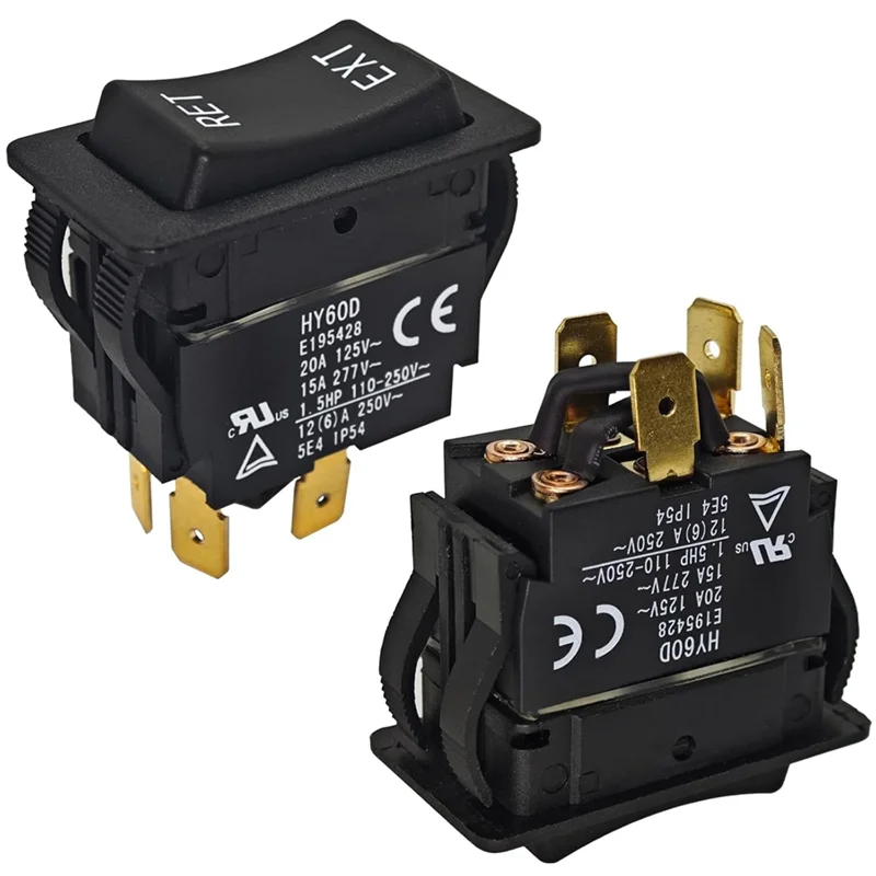 ABKS-機械装置ロッカースイッチ HY60D 2 個自動リセット用 RET-EXT モーターの双方向逆転制御