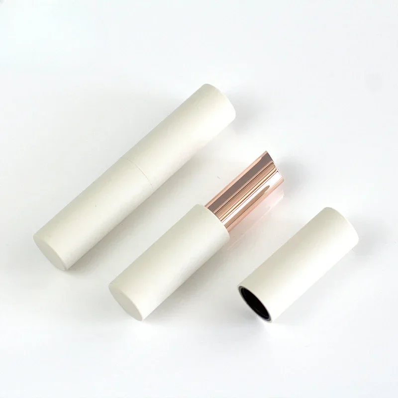 10/30/50pcs Lipstick Tube Empty Magnetic Buckle 11.1mm Matte White Lip Balm Tube Hot Filling Lip Oil Bottle Cosmetic Containers