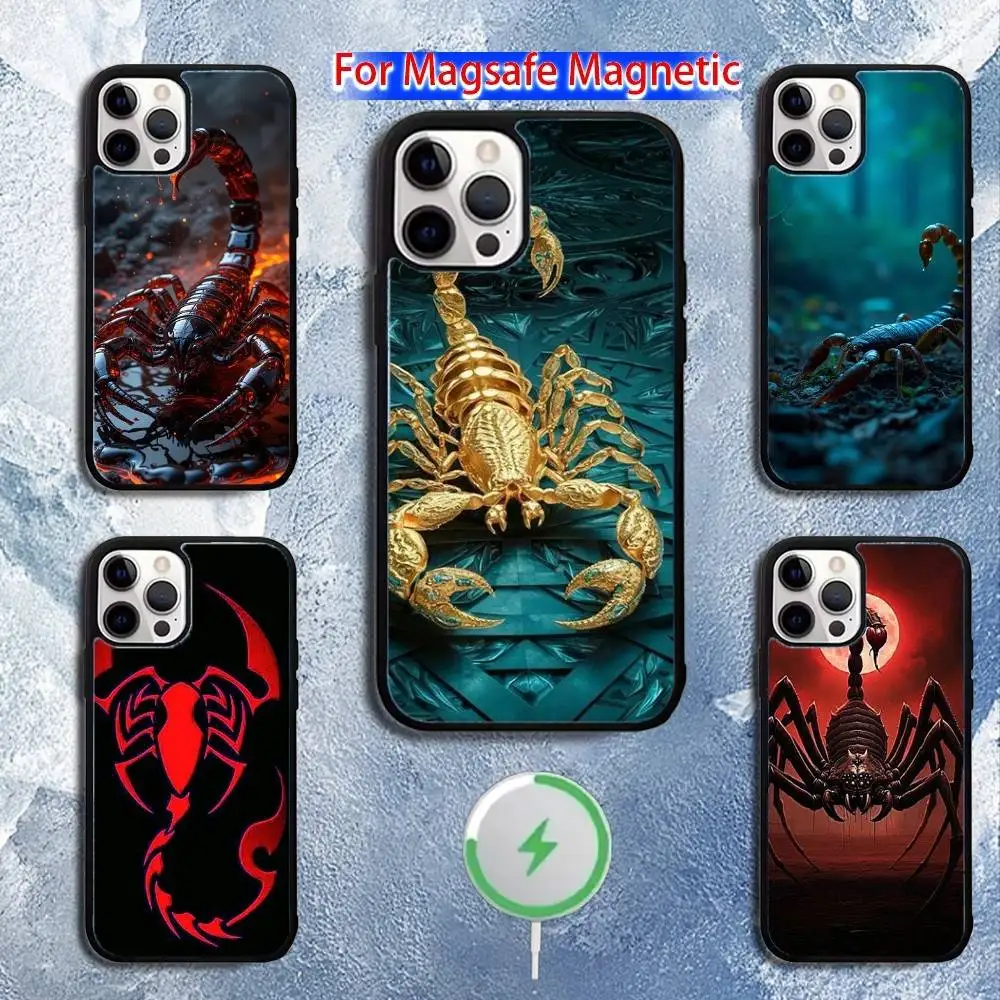 

A-Art Scorpion A-AnimalS Phone Case For iPhone 16,15,14,13,12,11,Pro,Max,Plus,Mini,Magsafe,Magnetic Wireless Charging Case