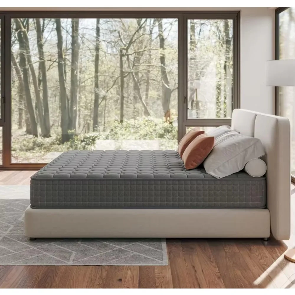 Beautiful Rolled Packing Double Bonnel Spring Pillow Top Mattress Cheap Regular Foam Compression for Bedroom or Hospital Use