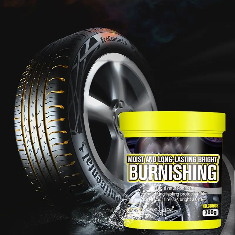 Tire Maintenance and Coating Paste Car Wax Tire Coating Paste Polish Shiny Tires Tyre Polish Cleaner Auto Care Re-black Shine