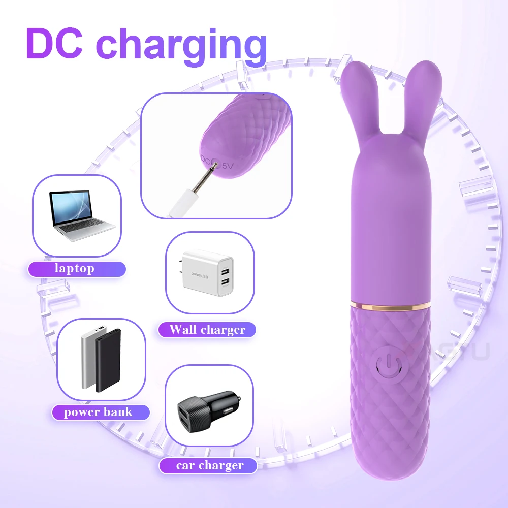 Powerful USB Charge Mini Bullet Vibrator for Women 10 Speeds Clitoral Stimulator Erotic Masturbation Adult Goods Sex Toys