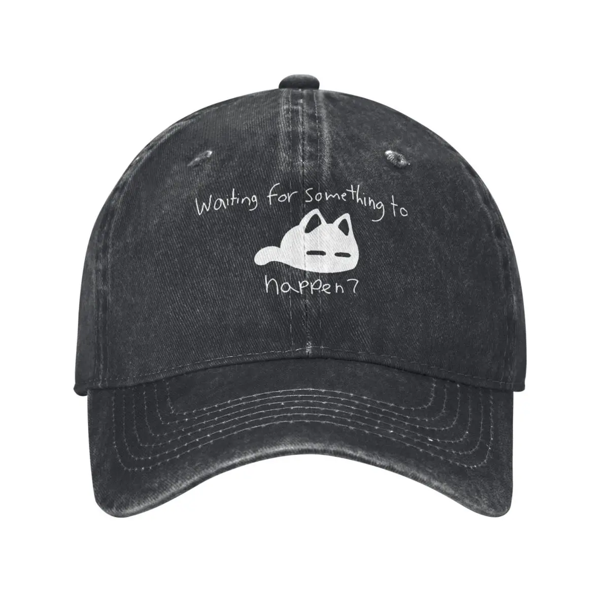 أوموري كات، في انتظار شيء يتحدث، Harajuku الشارع الشهير الدنيم قبعة المغامرات في الهواء الطلق النساء قبعة قبعة بيسبول للرجال