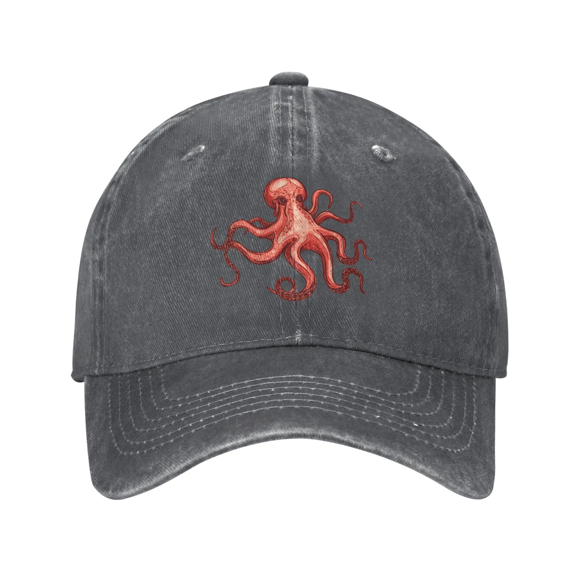 Fashion Seattle Kraken Octopus baseball cap  Camping Men's Hats