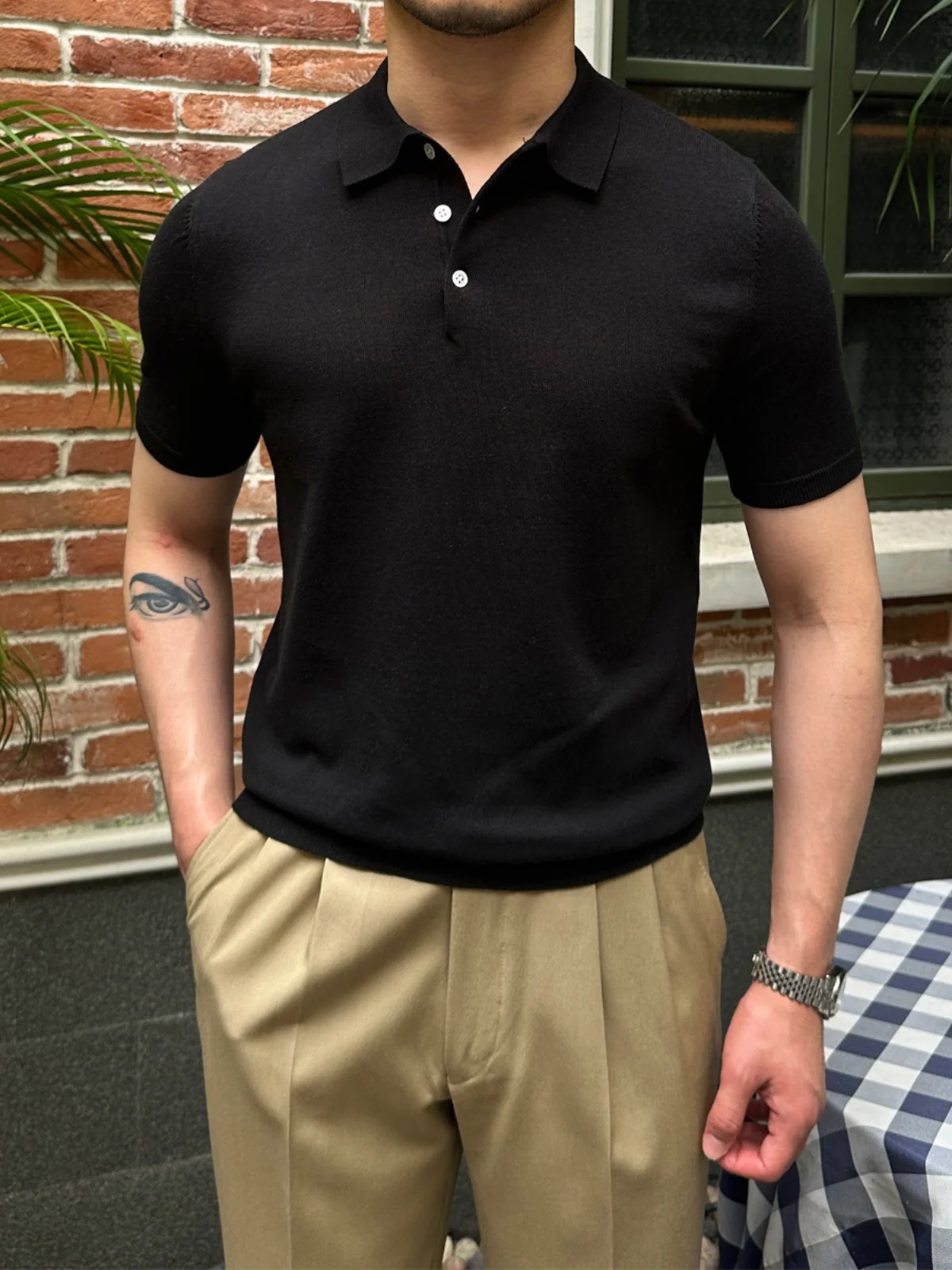 High-End Summer Casual Short-Sleeved Shirt Men's Breathable Solid Color Business Commute Gentleman Shirt