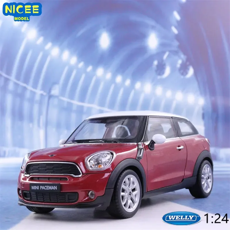 WELLY 1:24 MINI Cooper S Paceman Car Model Classic Model Car Alloy Metal Toy Car for Kid Crafts Decoration Collection B38