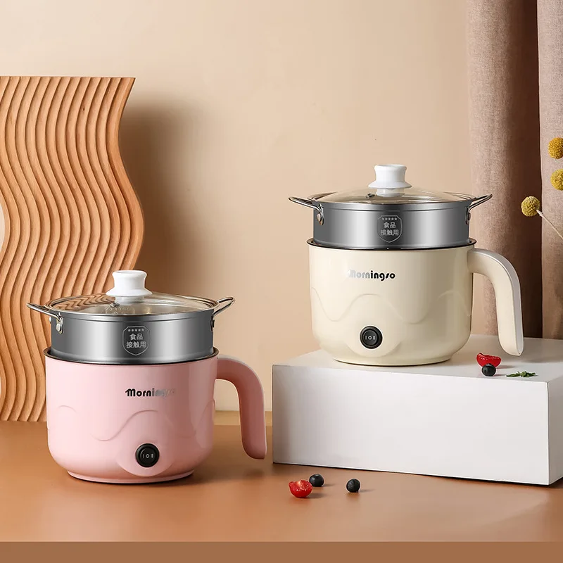 Multi Fornuizen Non-stick Pan Elektrische Rijstkoker Verwarming Pan Elektrische Kookpot Machine Dubbele Laag Gestoomde Eieren Pan soeppan