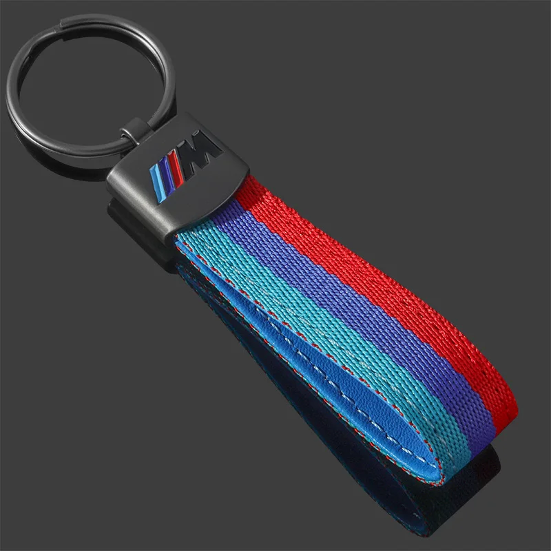 Leather Car Keychain Key Chain Rings 3D Metal Keyring For BMW M Performance E46 E90 E60 F10 F30 E39 E36 F20 E87 G30 E92 E91 X5