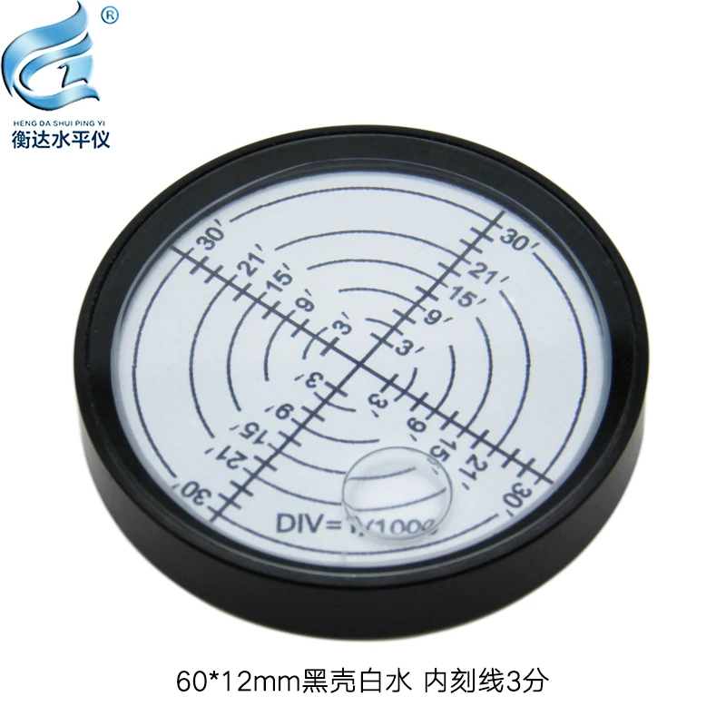 Metal universal level inner scribed level bubble 60 * 12mm high accuracy