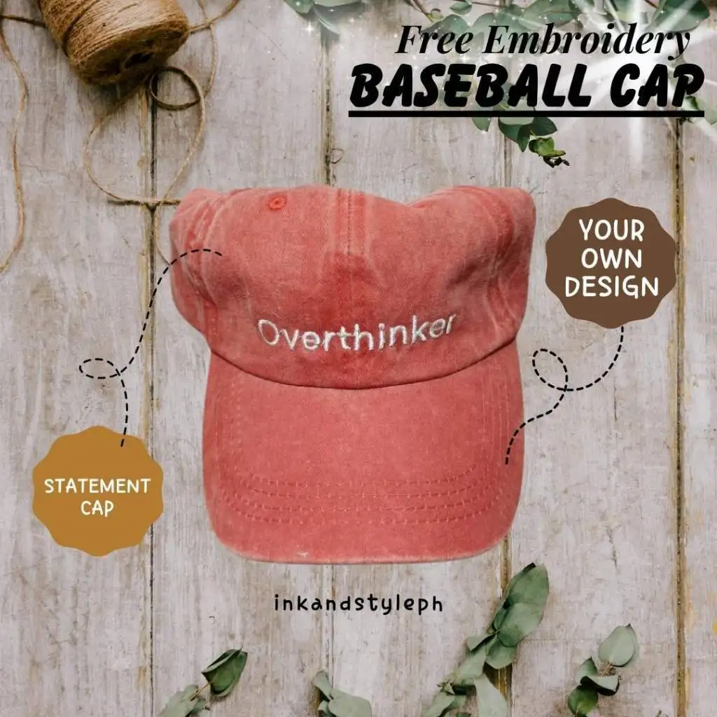 Casquette de baseball en coton personnalisée avec nom brodé – Chapeau de soleil idéal pour souvenir, cadeau ou promotionnel pour la famille, les amis et le quotidien