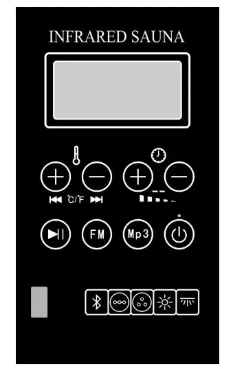 Sauna kit LCD control panel with power box for sauna home use