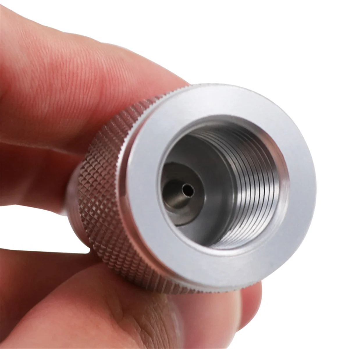 Adaptador Gfc-Unidireccional Roscas M16x1.5 Adaptador de ahorro de CO2 88G 90G Adaptador de ahorro de CO2 Plata