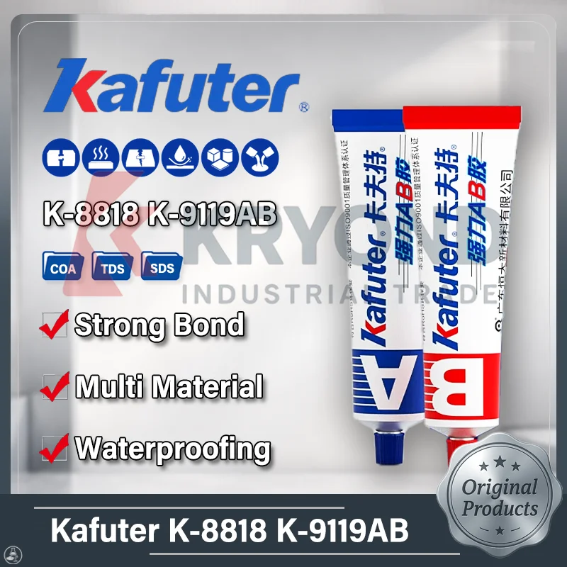 Kafuter K-8818 K-9119AB Epoxy Repair Compound High Temperature Metal Ceramic Plastic Pipe Machinery Sealing Maintenance Material