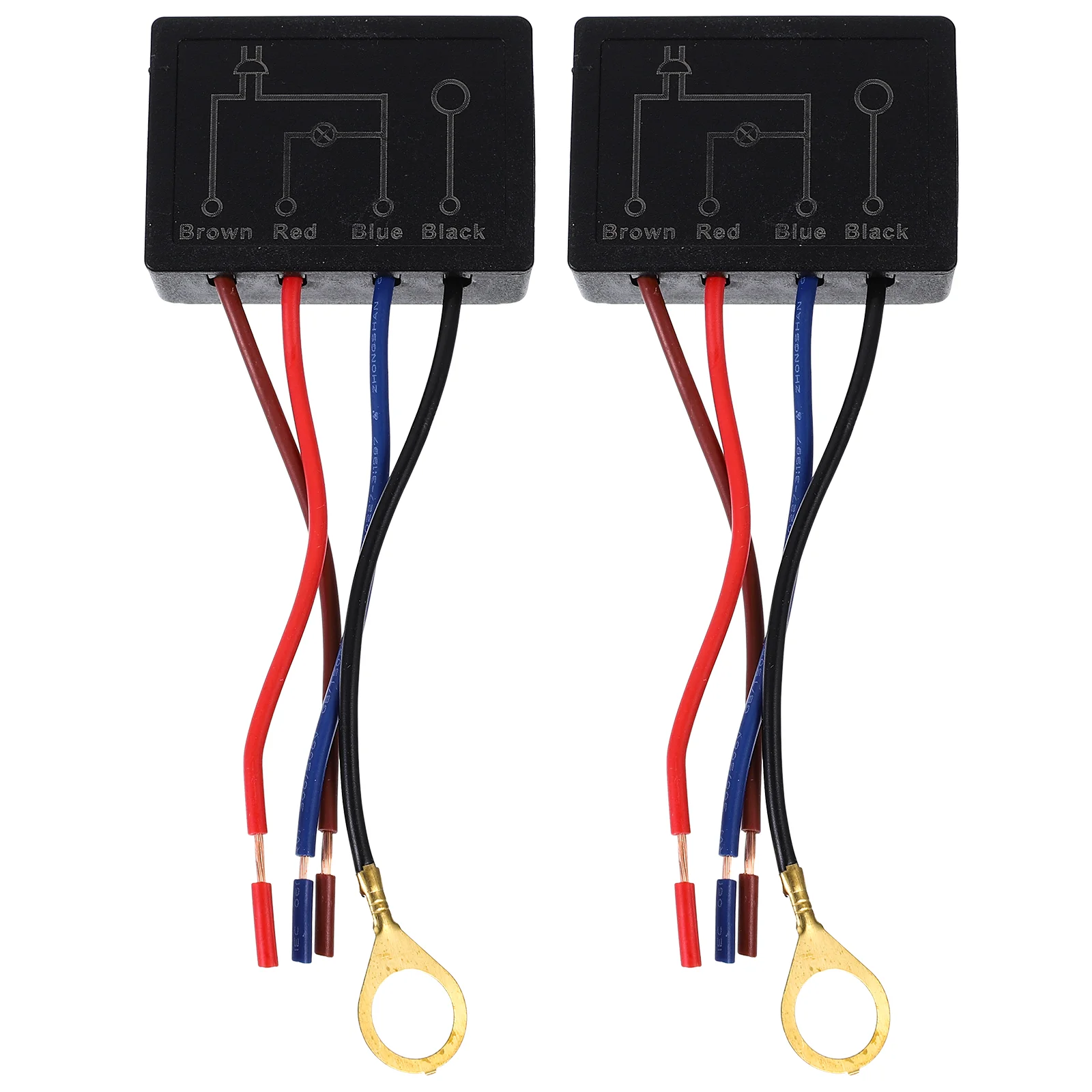 

2 Pcs Switch Module Table Lamp Touch Vintage Dimmable Abs Rechargeable for Light