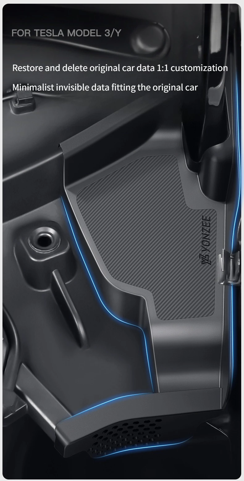 Für Tesla 3/Y/YL Highland Juniper 2026: Vordere Kabinen-Anti-Verstopfungsabdeckung, Wasserkanalabdeckung und Blätterblockierender Frunk-Schmutzfilter – Detail 4