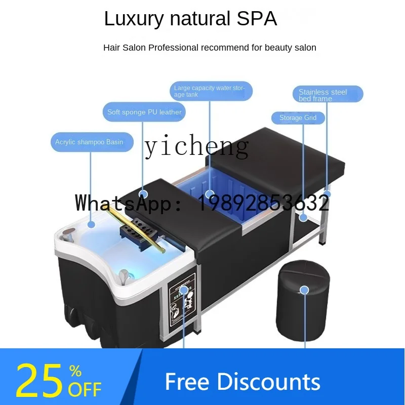 BB Thai Shampoo Chair Hair Saloon Dedicated Facial Bed Beauty Salon Head Therapy Bed