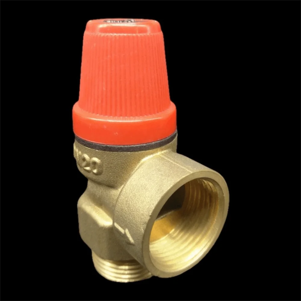 Color Gold Pressure Valve Easy Installation Efficient Pressure Control Drain Switch Brass Material Inner and Outer Wire