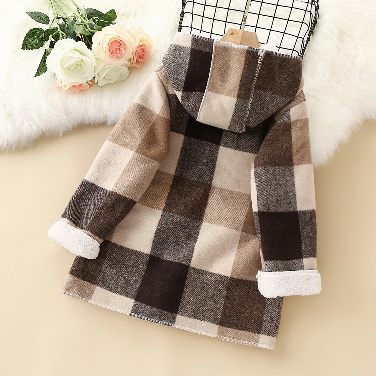 Kids Winter Jackets for Girls Coats Children Clothes for Teenagers Warm Outerwears Windbreak Plaid Costumes Baby Outfits 4-12 Y