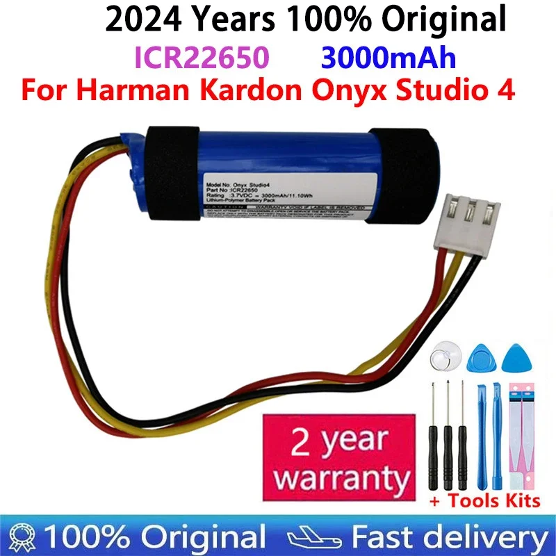 

2024 год, 100% оригинальный сменный аккумулятор 3000 мАч для Harman Kardon Onyx Studio 4 Studio4, аккумуляторы для беспроводного Bluetooth-динамика